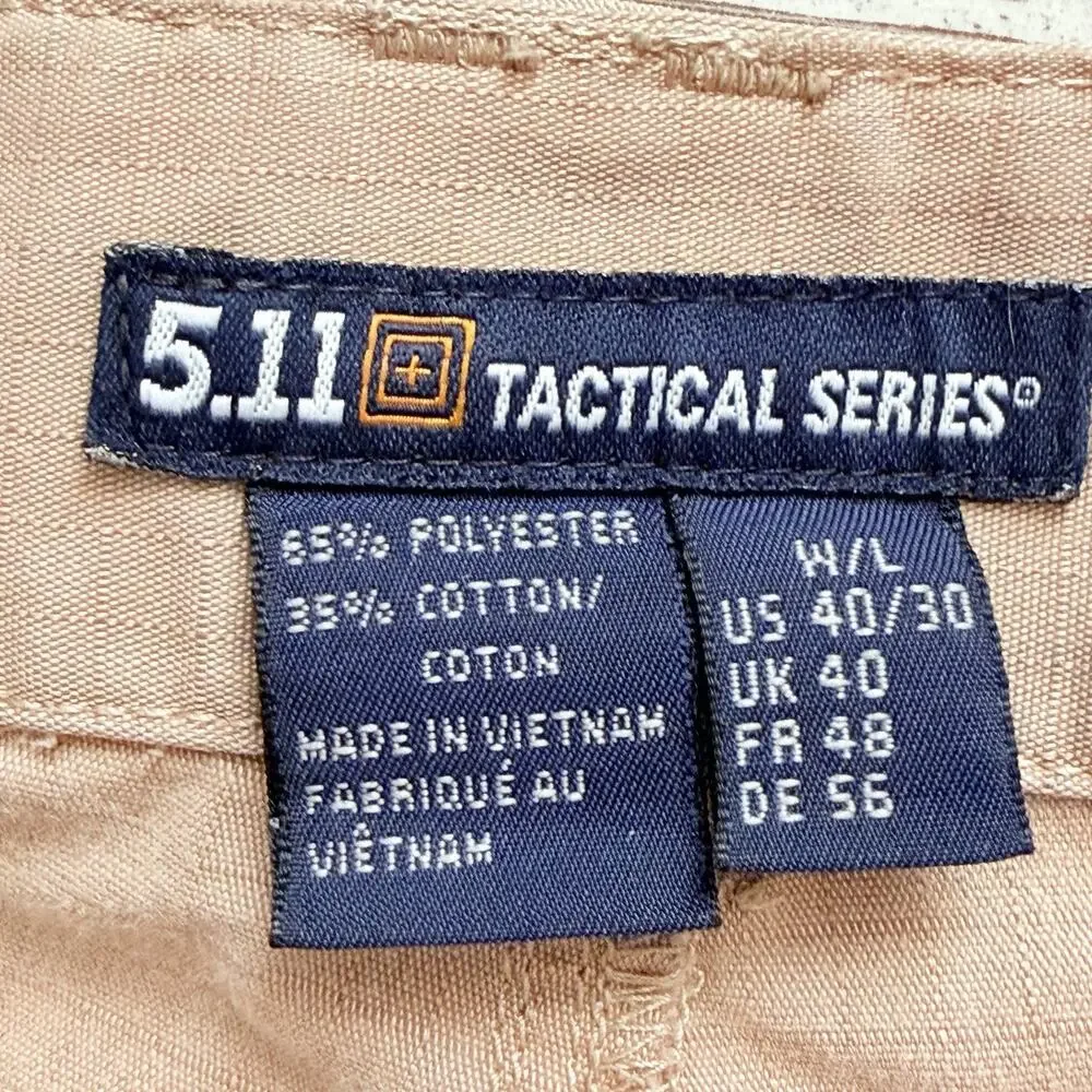 5.11 Tactical Series Mens Khacki Bermuda Shorts Long 40 Inseam 18